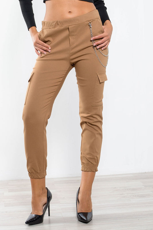 Παντελόνι cargo με αλυσίδα