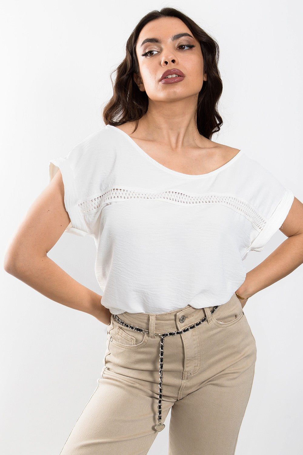 Μπλούζα crepe detailed