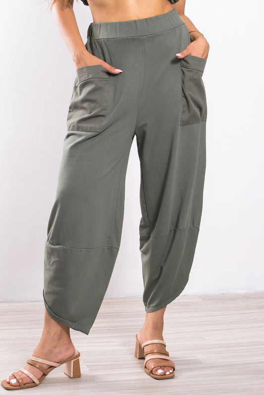 Σαλβάρι βαμβακερό με τσέπες