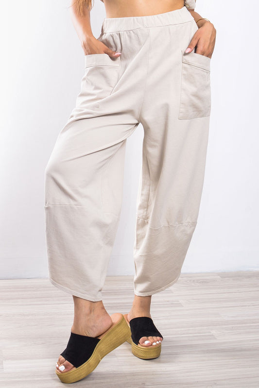 Σαλβάρι βαμβακερό με τσέπες