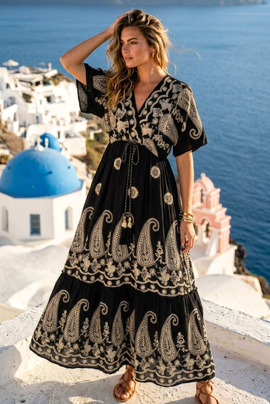 Φόρεμα maxi boho printed