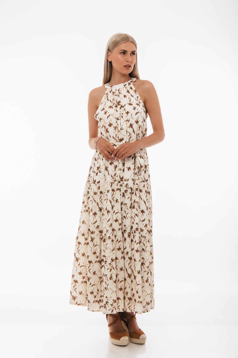 Φόρεμα maxi Halter floral