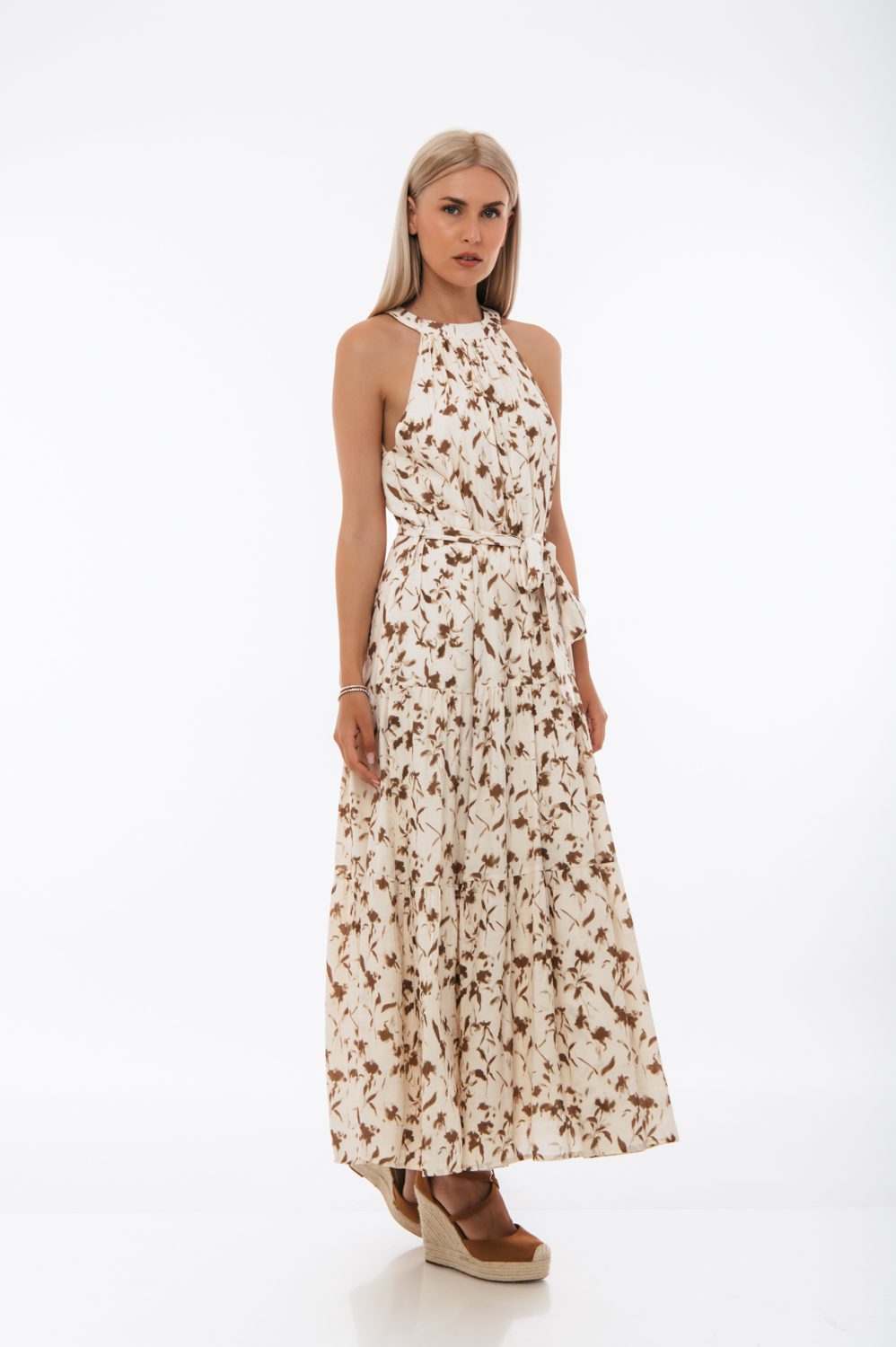 Φόρεμα maxi Halter floral