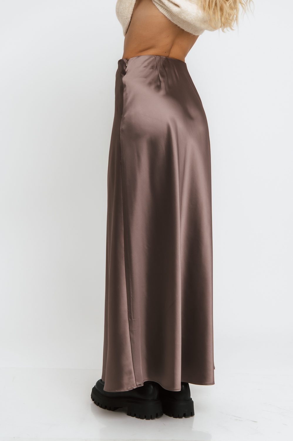Φούστα maxi satin