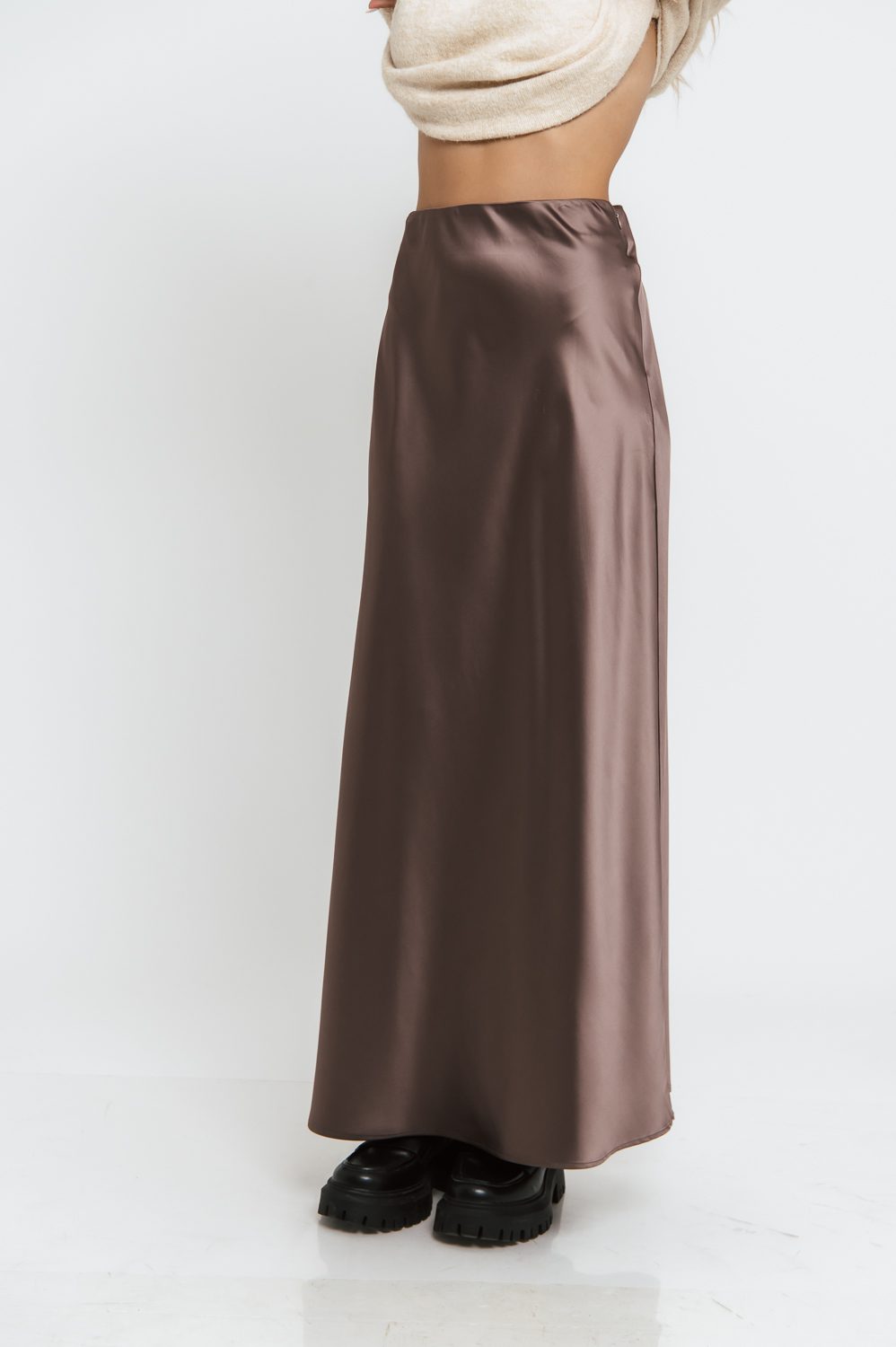 Φούστα maxi satin