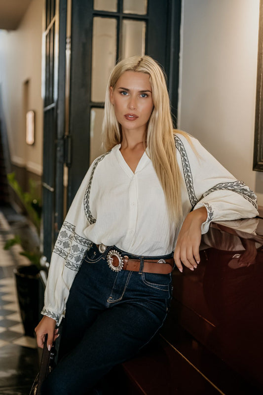 Πουκάμισο ethnic printed