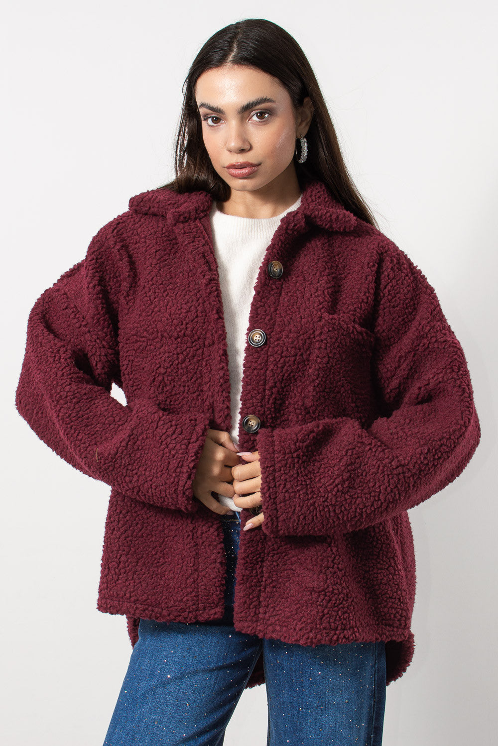 Jacket teddy μπουκλέ