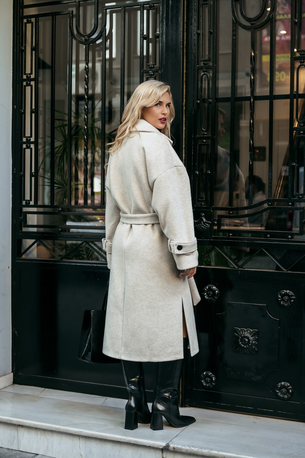 Παλτό μακρύ μάλλινο oversized