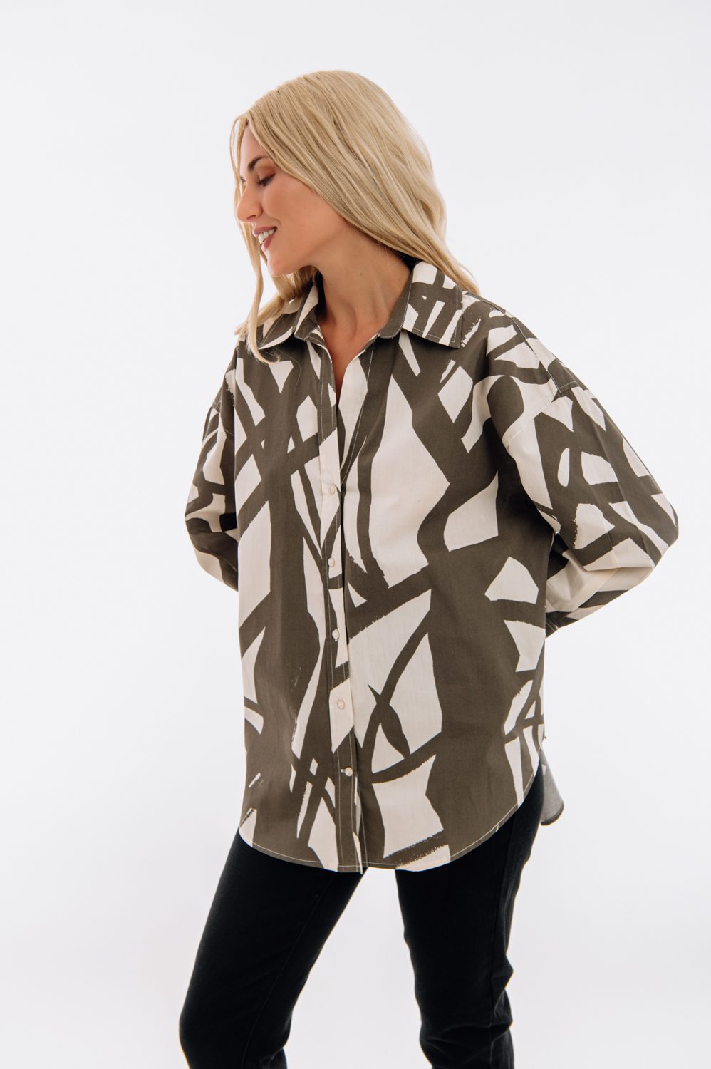 Πουκάμισο εμπριμέ oversized