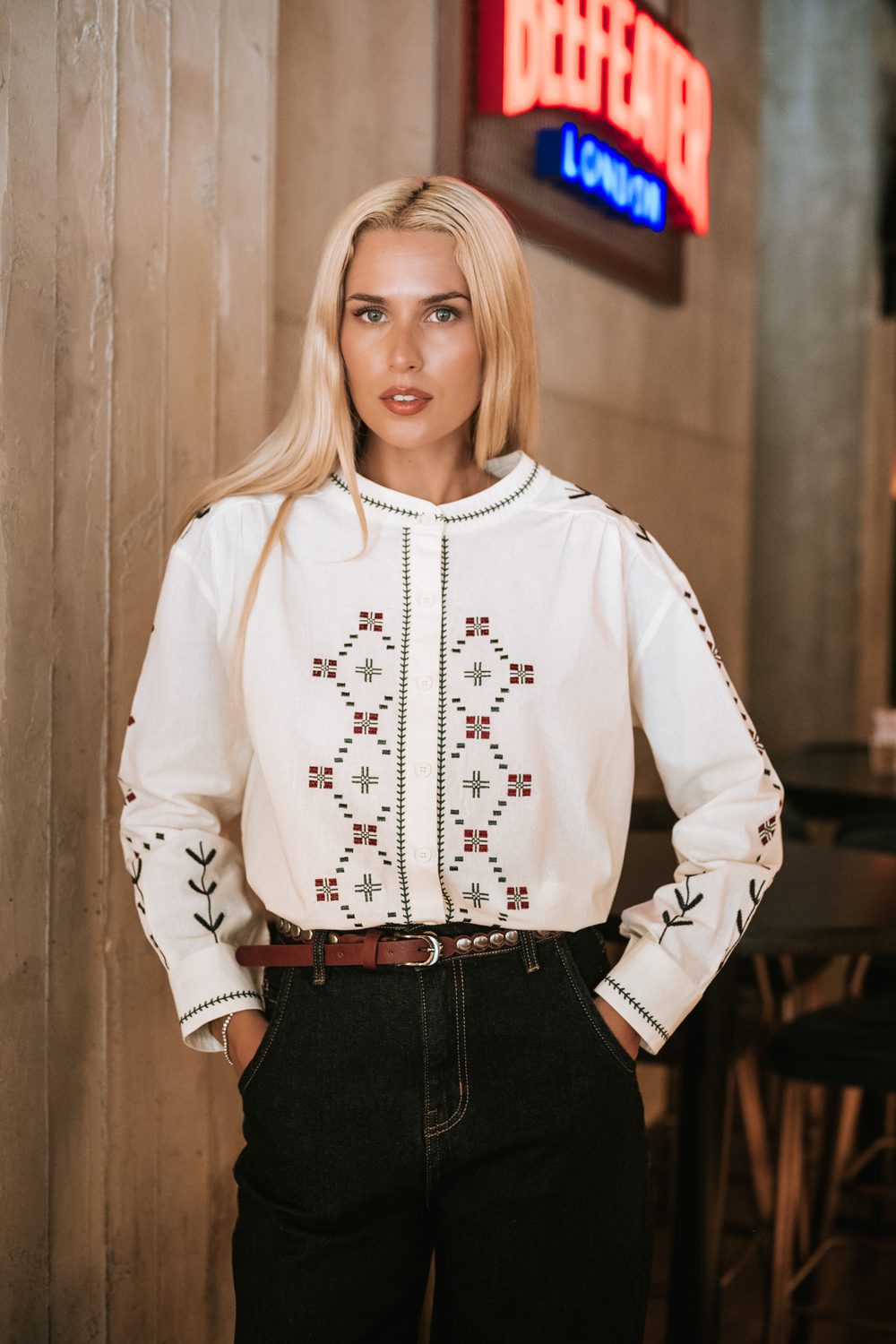 Πουκάμισο ethnic printed