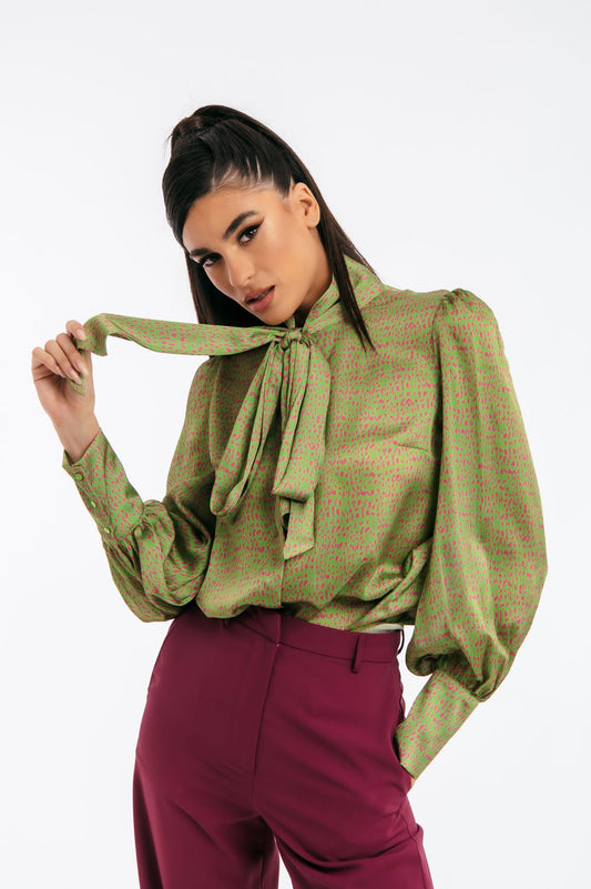 Πουκάμισο printed με δέσιμο