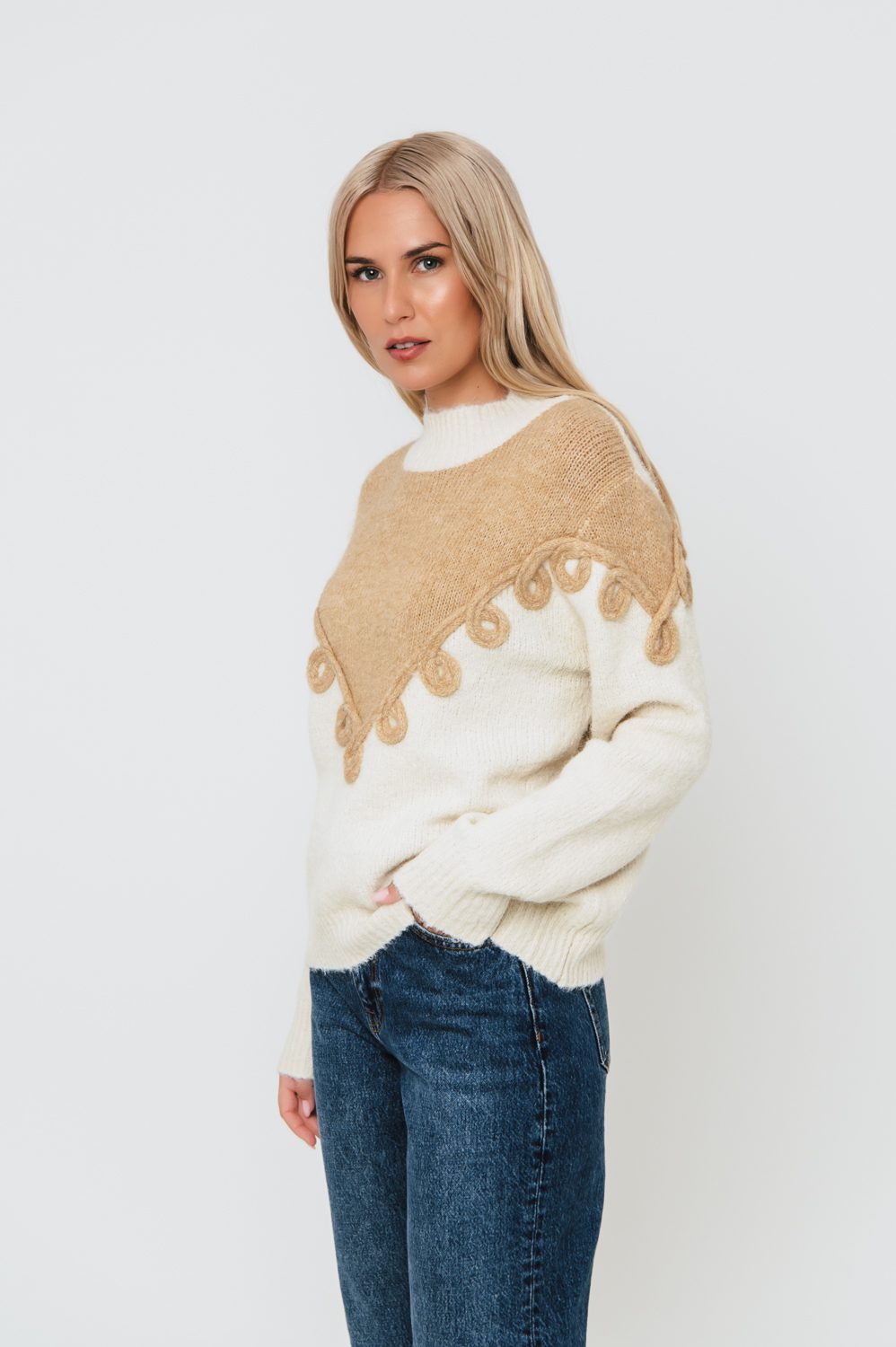 Pullover πλεκτό με σχέδιο