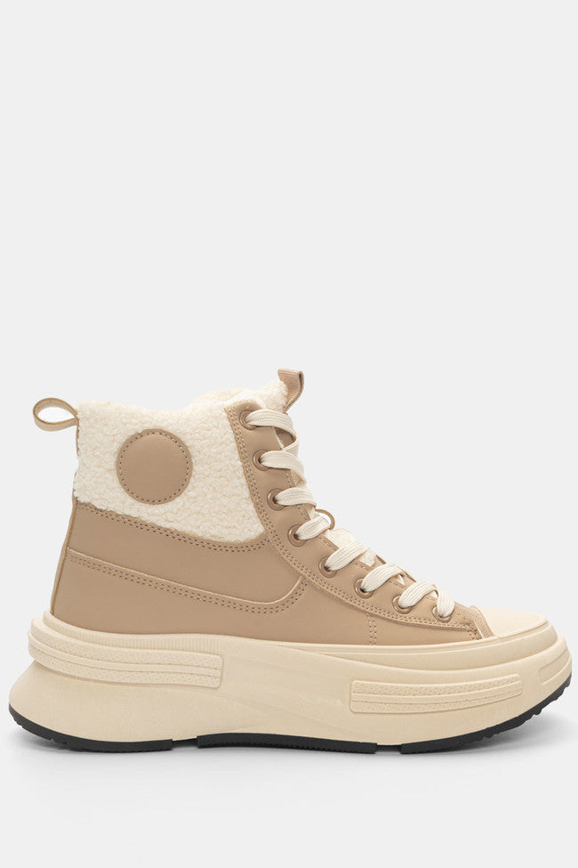 Sneakers μποτάκια με γούνα