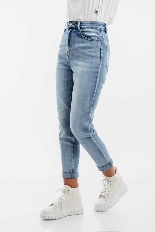 Παντελόνι denim mom fit