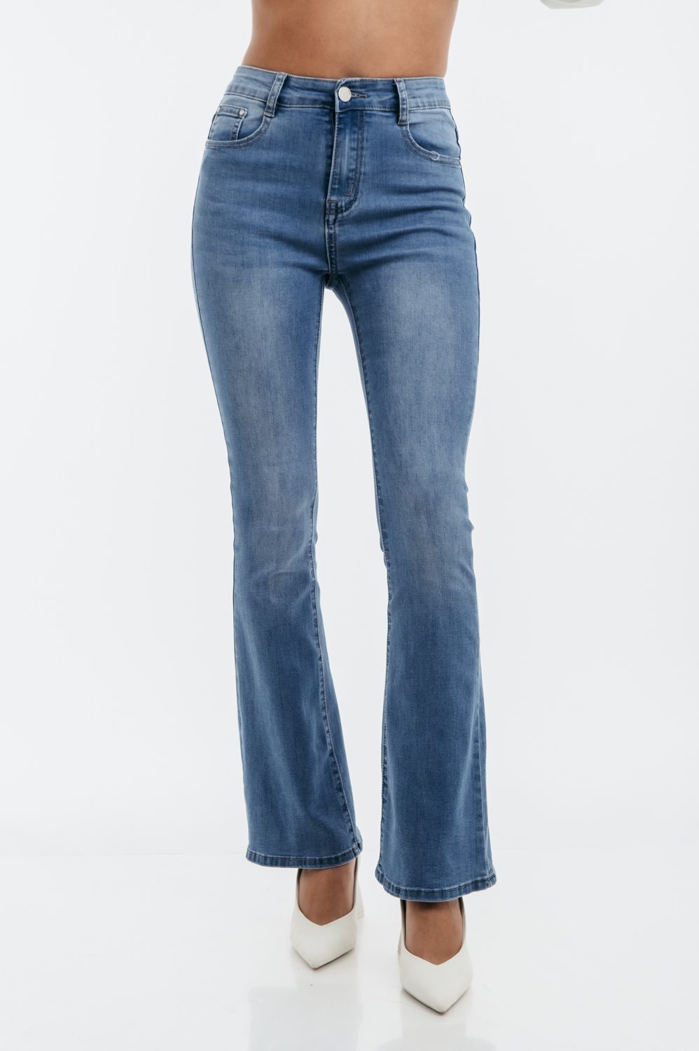 Παντελόνι denim καμπάνα
