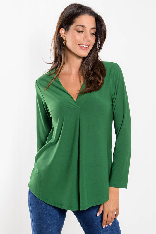 Μπλούζα crepe με πιέτα