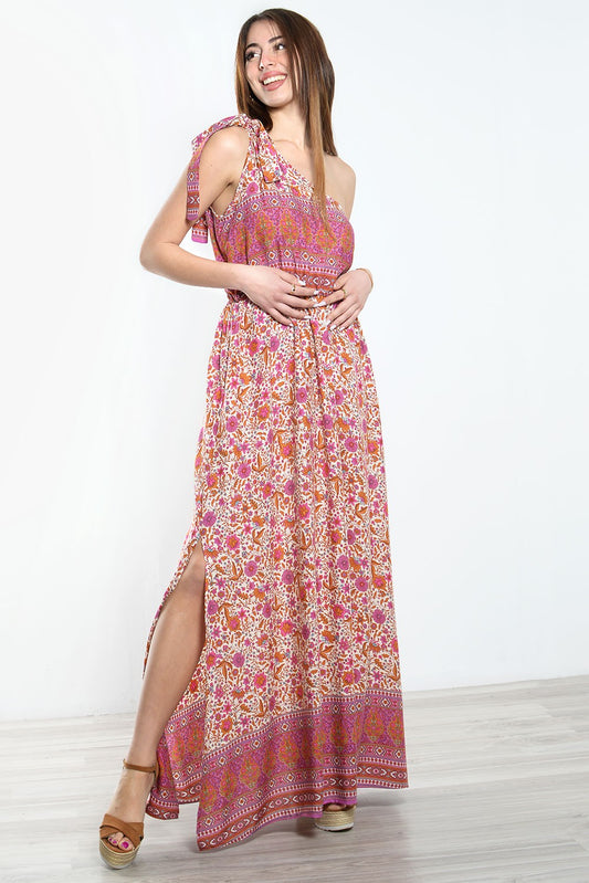 Φόρεμα maxi εμπριμέ