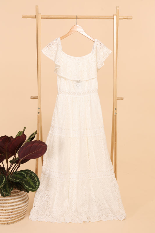 Φόρεμα maxi romantic lace