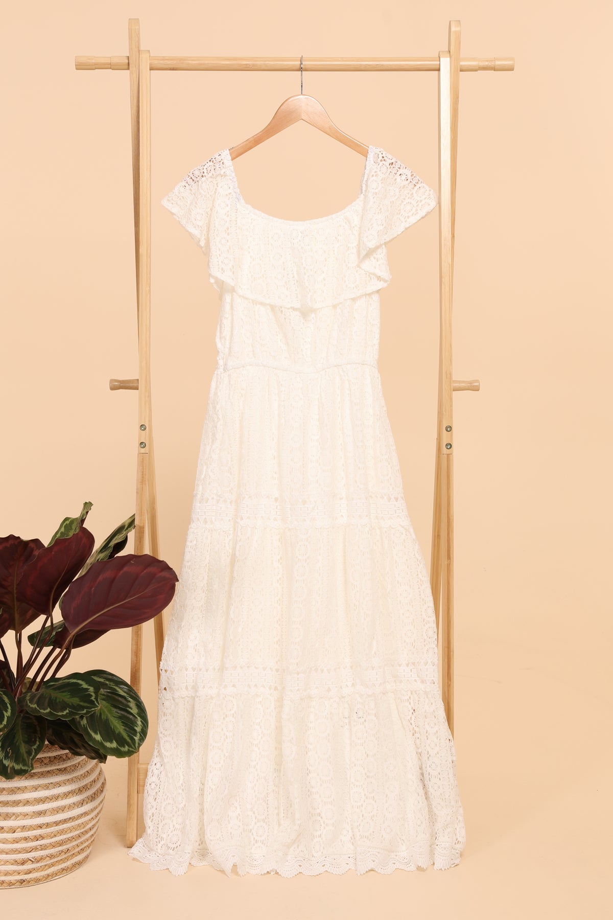Φόρεμα maxi romantic lace