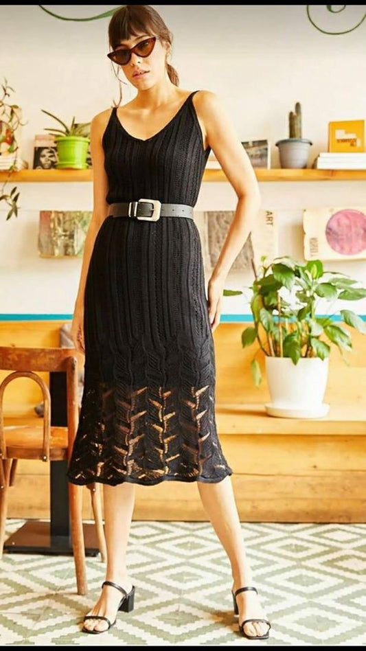 Φόρεμα πλεκτό από δανδέλα midi