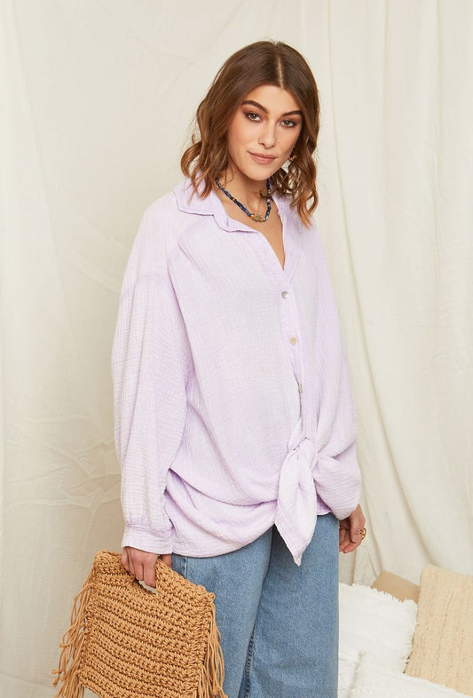 Πουκαμίσα βαμβακολινή oversized