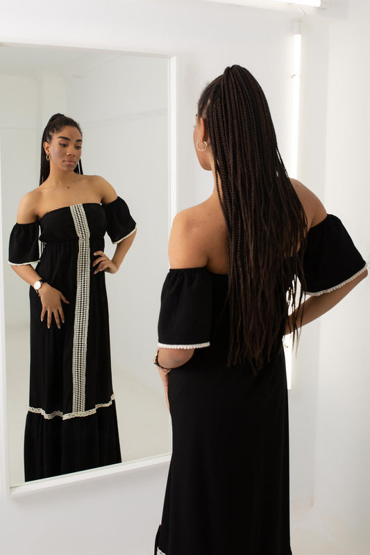 Φόρεμα maxi strapless