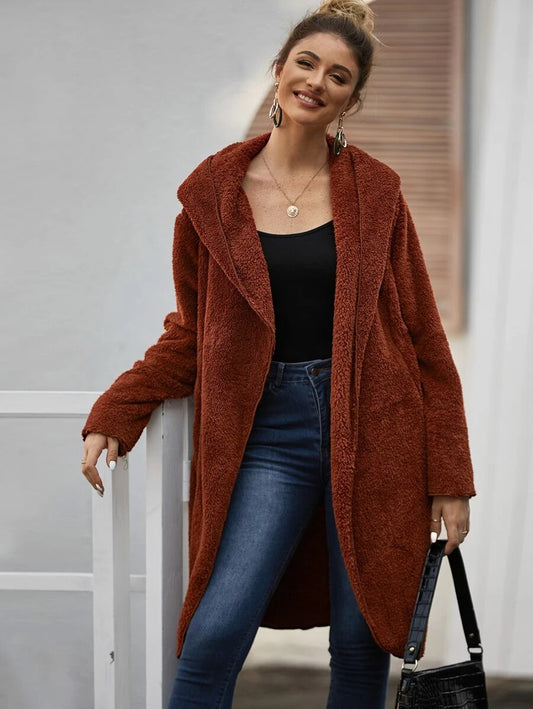 Teddy Coat oversized ζακέτα/παλτό