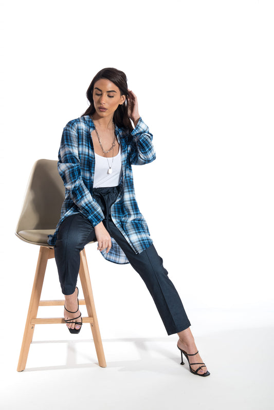 Πουκαμίσα καρό βισκόζης