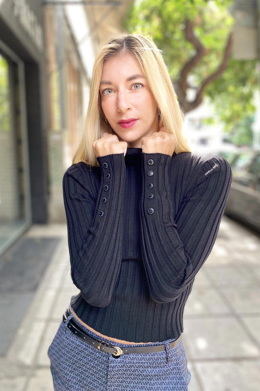 Mπλούζα πλεκτή rib