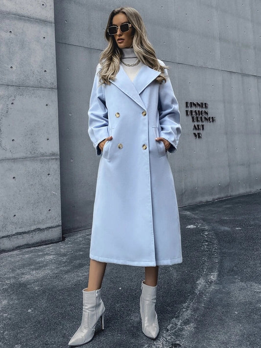 Παλτό midi σταυροκουμπωτό