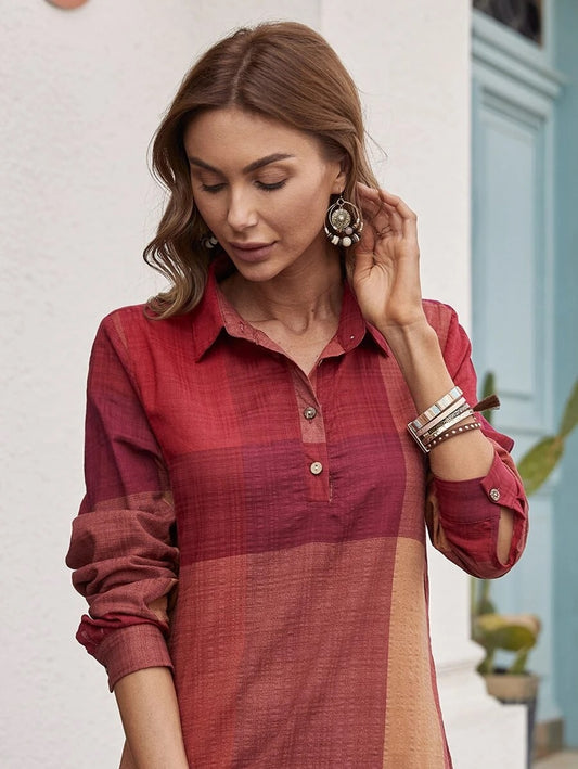 Φόρεμα maxi patchwork