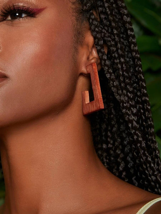 Σκουλαρίκια ξύλινα