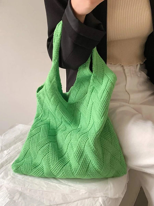 Τσάντα πλεκτή ώμου