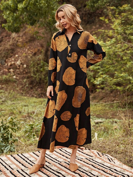 Φόρεμα midi/maxi printed