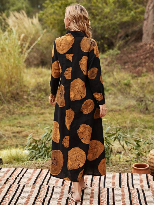 Φόρεμα midi/maxi printed