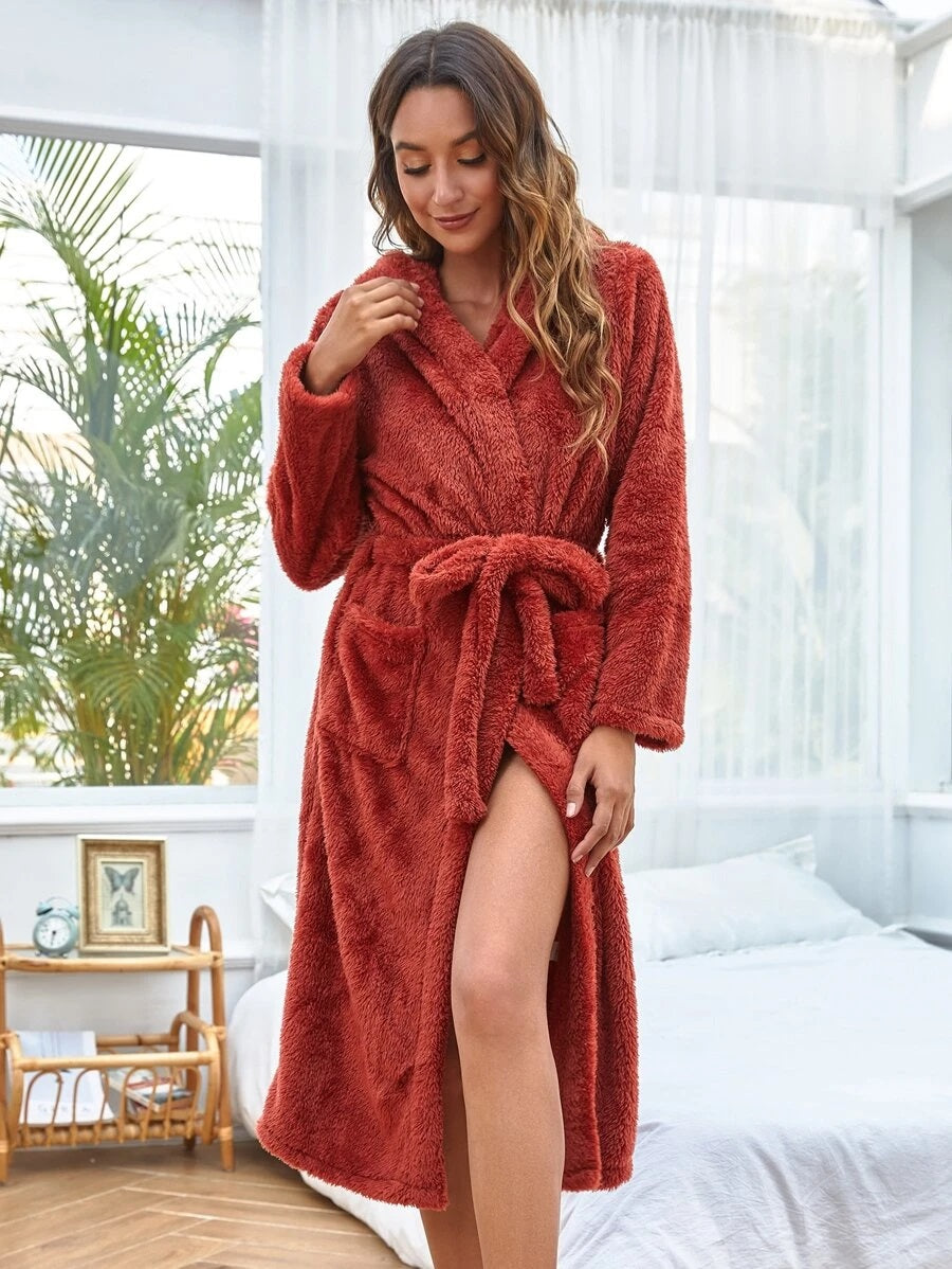 Flannel home robe