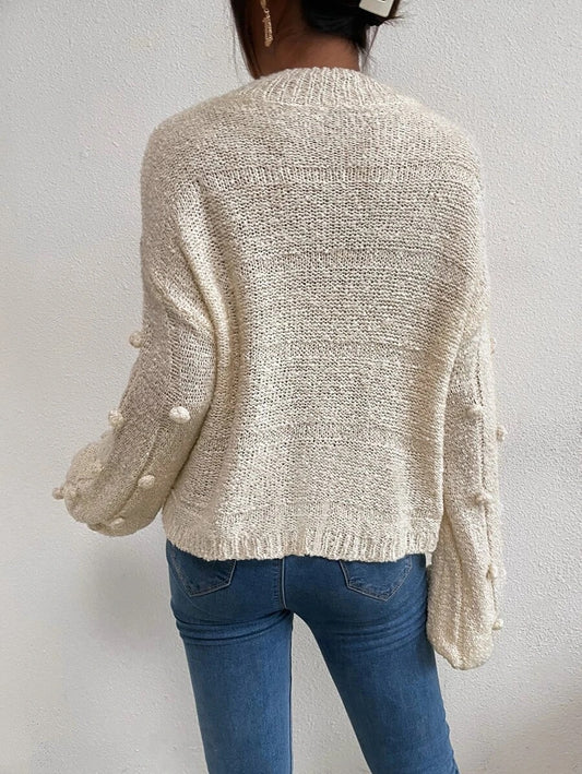 Pullover πλεκτό pom pom