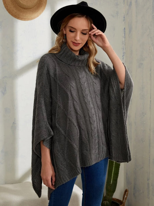 Ponchos πλεκτό oversized
