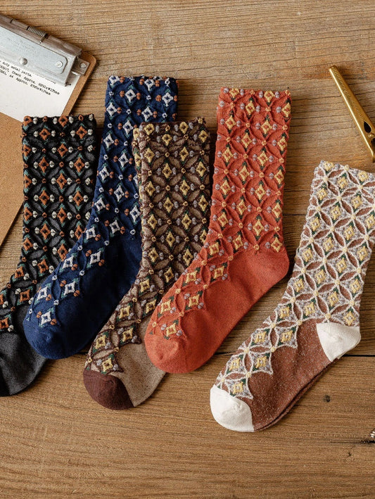 Σετ 5 ζεύγη κάλτσες πολύχρωμες