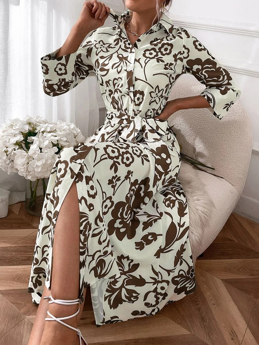 Φόρεμα σεμιζιέ floral