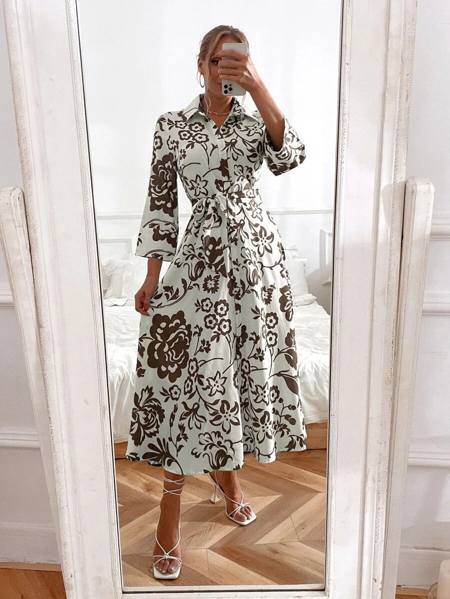 Φόρεμα σεμιζιέ floral