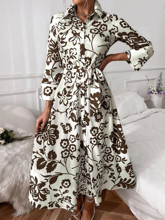 Φόρεμα σεμιζιέ floral