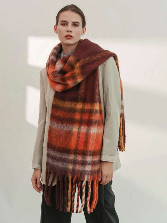 Εσάρπα/κασκόλ με κρόσσια