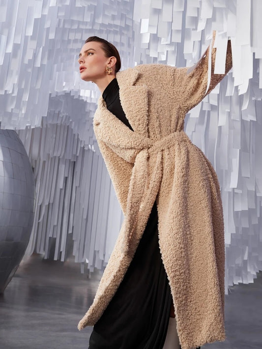 Παλτό teddy oversized