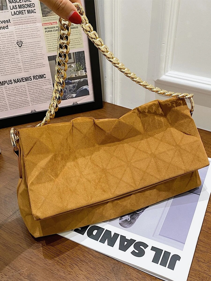 Τσάντα ώμου suede