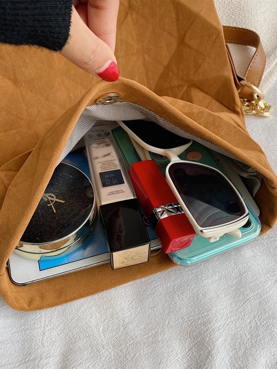 Τσάντα ώμου suede