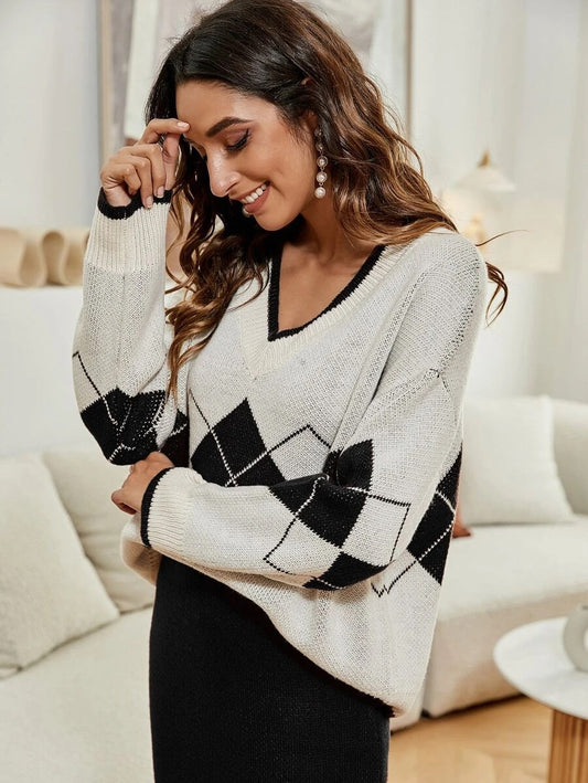 Σετ πλεκτό μπλούζα - φούστα