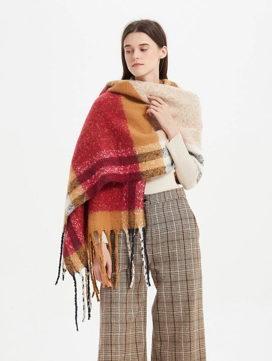 Εσάρπα/κασκόλ με κρόσσια