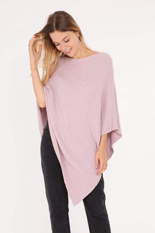 Πλεκτό ponchos rib