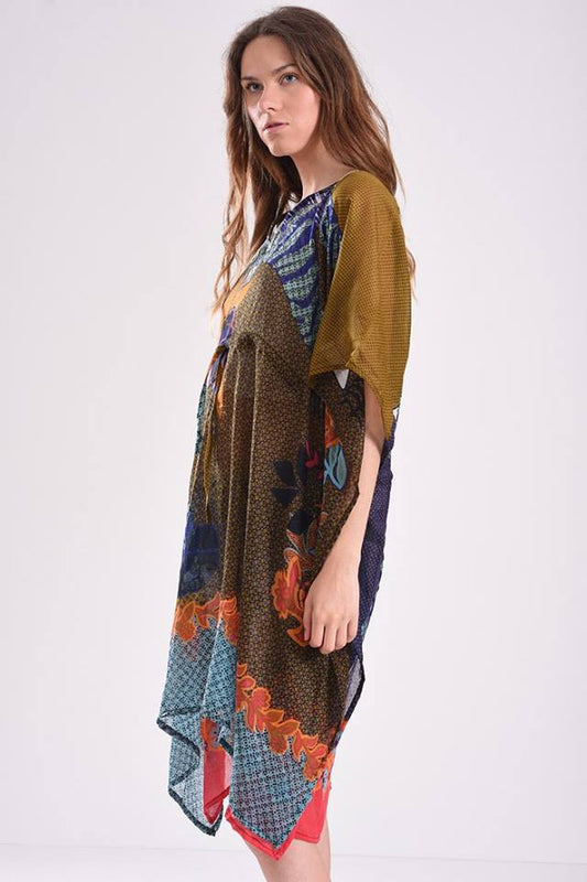 Καφτάνι πολύχρωμο βισκόζης